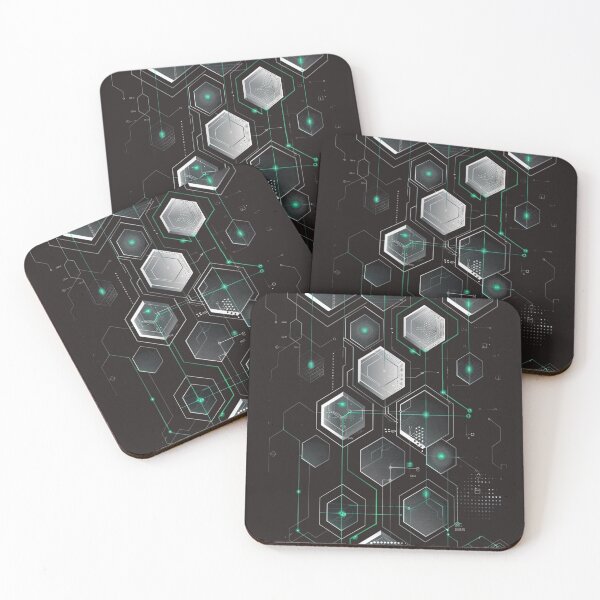 Item preview, A geometric honeycomb with a high-tech twist designed and sold by STATIC SOUL.