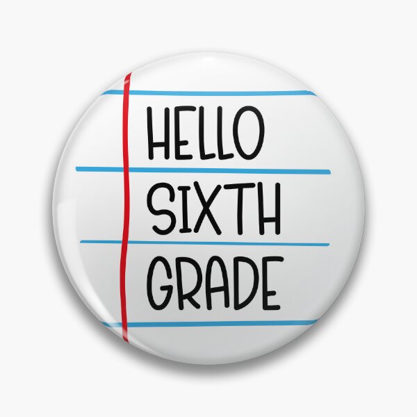 Item preview, Hello Sixth Grade – Back to School Lined Paper designed and sold by Rodney's Marketplace.