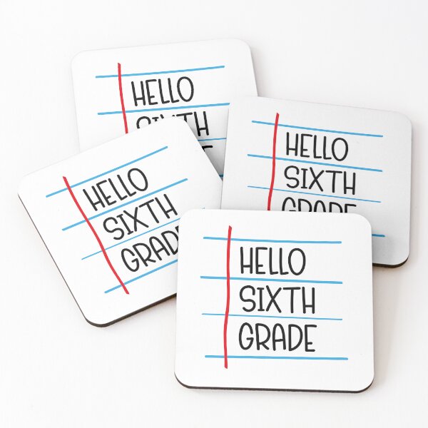 Item preview, Hello Sixth Grade – Back to School Lined Paper designed and sold by Rodney's Marketplace.
