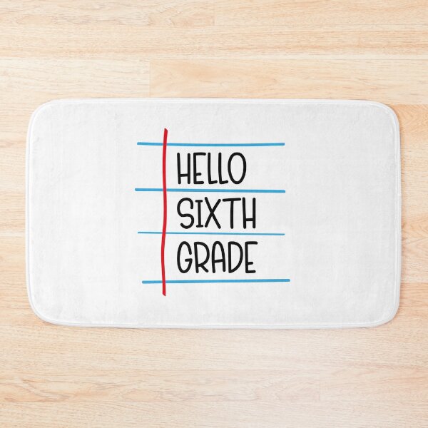 Item preview, Hello Sixth Grade – Back to School Lined Paper designed and sold by Rodney's Marketplace.