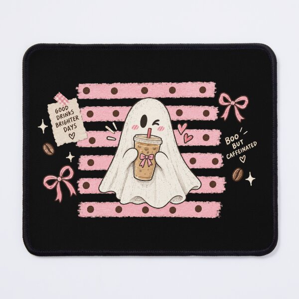Item preview, Halloween Coffee Ghost, Cute Spooky Coffee Lover, Funny Ghost Drinking Coffee, Cozy Fall Halloween Gift designed and sold by Quiajia.
