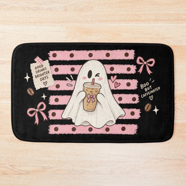 Item preview, Halloween Coffee Ghost, Cute Spooky Coffee Lover, Funny Ghost Drinking Coffee, Cozy Fall Halloween Gift designed and sold by Quiajia.