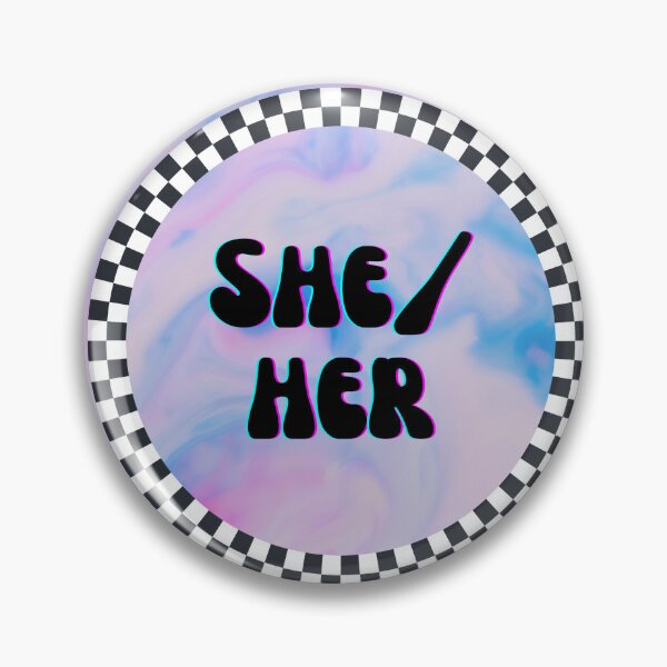 Item preview, She Her Checkered designed and sold by Ollie-Alta.