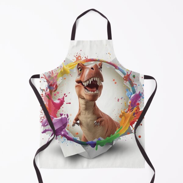 Item preview, Colorful T-Rex Dinosaur Splash Art – Fun Prehistoric Comforter & Shower Curtain Design. designed and sold by fbtrisha.