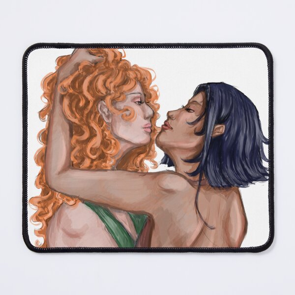 Item preview, Lesbian couple kissing designed and sold by Cheeshka.