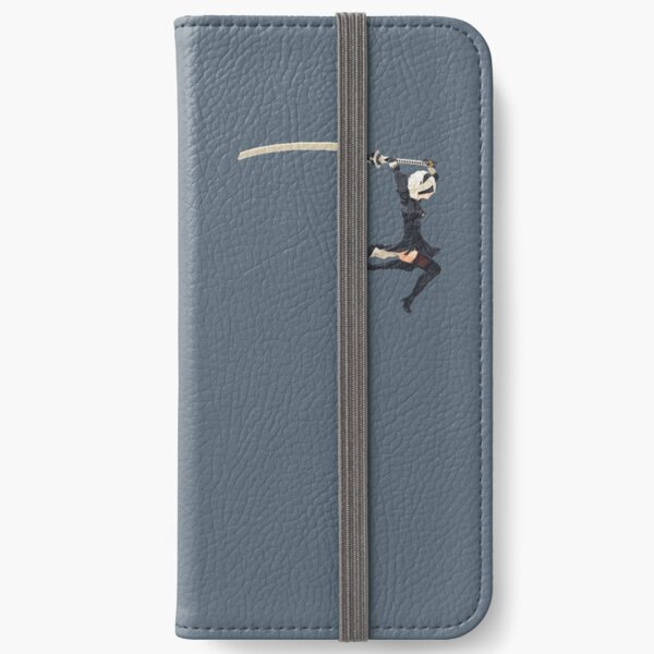 Nier Automata 2B & 9S Wide Pixel Art iPhone Wallet