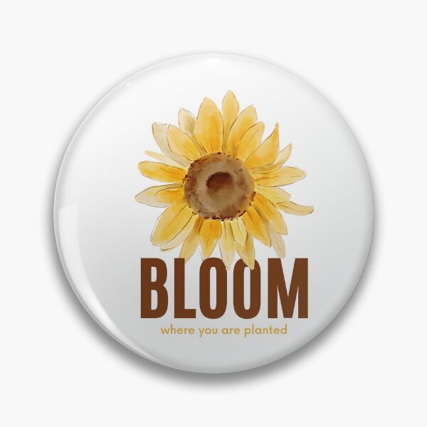 Artikelvorschau, Bloom Where You Are Planted – Beautiful Watercolor Sunflower Design entworfen und verkauft von PureHopeStudio.