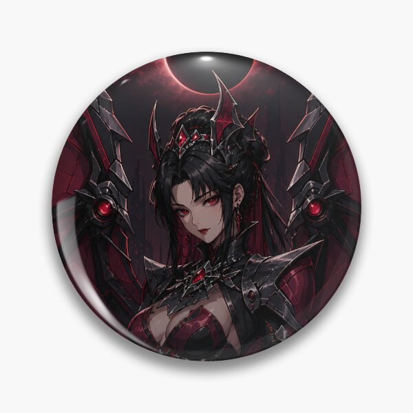 Item preview, Burgundy Eclipse Bat Lady – Gothic Wick designed and sold by Apocalyptic Art Studio.