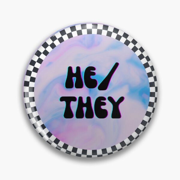Item preview, He They Checkered designed and sold by Ollie-Alta.