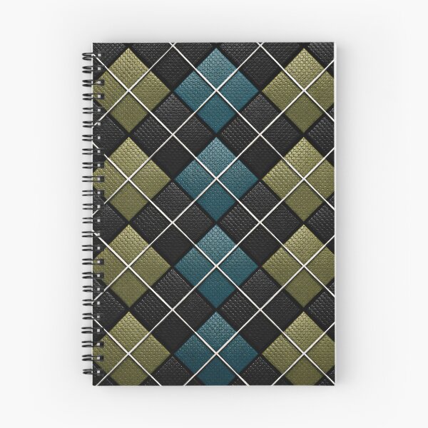 Item preview, Black Teal and Olive Diamond Pattern – Modern Geometric Woven Art Print designed and sold by Kaleidoscope Print.