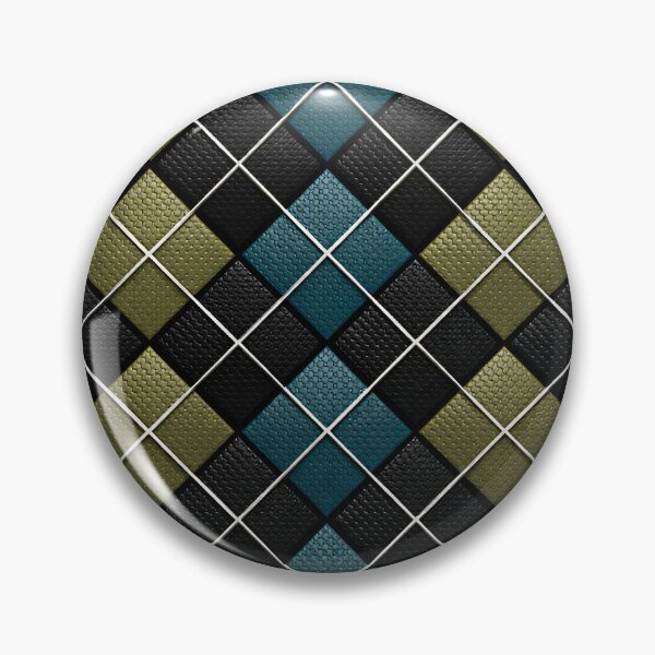 Item preview, Black Teal and Olive Diamond Pattern – Modern Geometric Woven Art Print designed and sold by Kaleidoscope Print.
