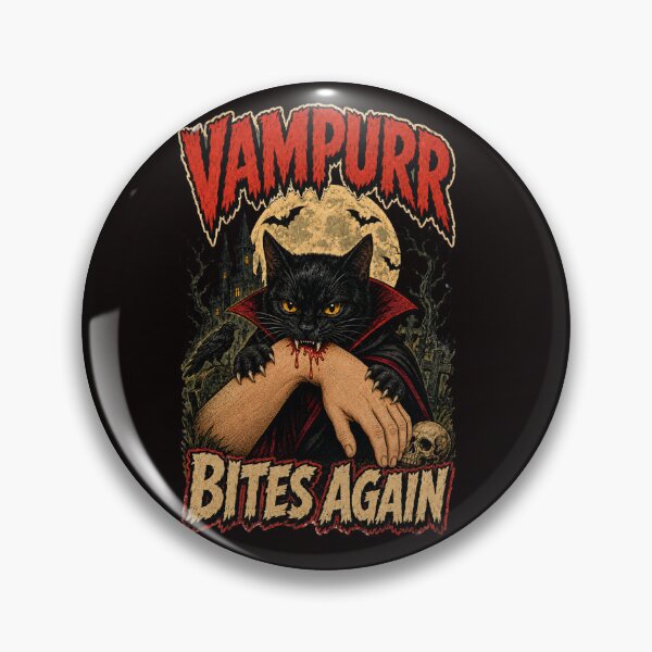 Item preview, Vampurr Bites Again – Vampire Cat designed and sold by FrameFlow.