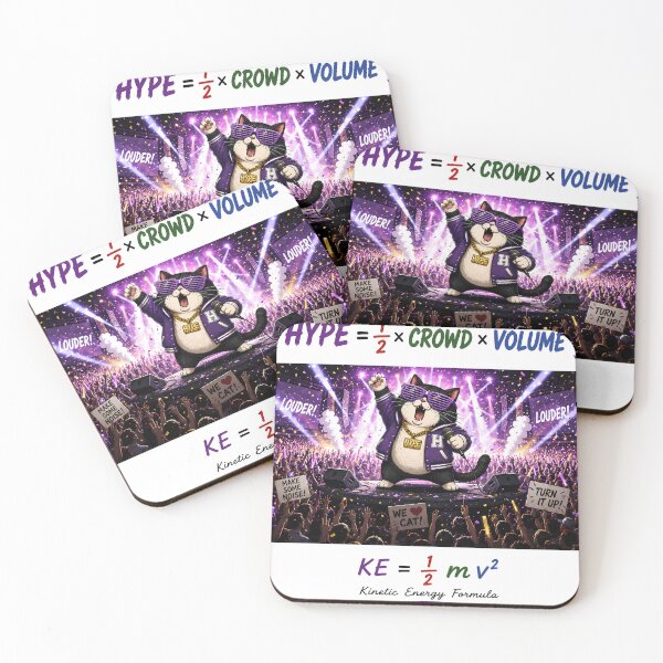 Item preview, PARTY KINETIC ENERGY | Funny DJ Cat Concert Physics Pun designed and sold by ianm1028.