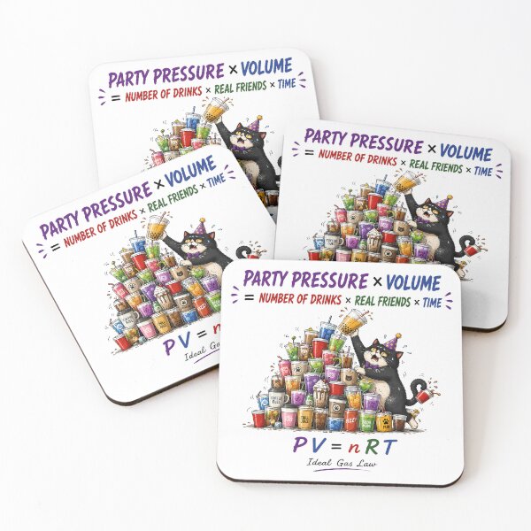Item preview, IDEAL GAS LAW | Funny Cat Party Chemistry Pun designed and sold by ianm1028.