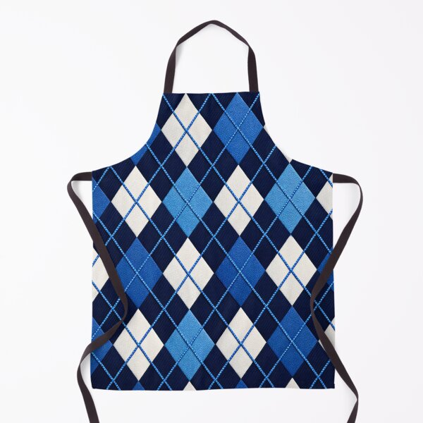 Item preview, Blue Argyle Diamond Pattern – Classic Navy White Geometric Textile Art designed and sold by Kaleidoscope Print.