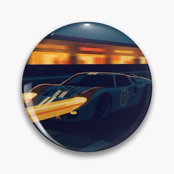 Item preview, Vintage Endurance Racer at Night designed and sold by Pop Garage.