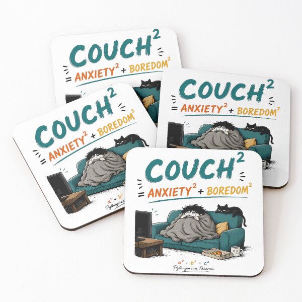 Item preview, COUCH POTATO THEOREM | Funny Math Pythagorean Pun designed and sold by ianm1028.