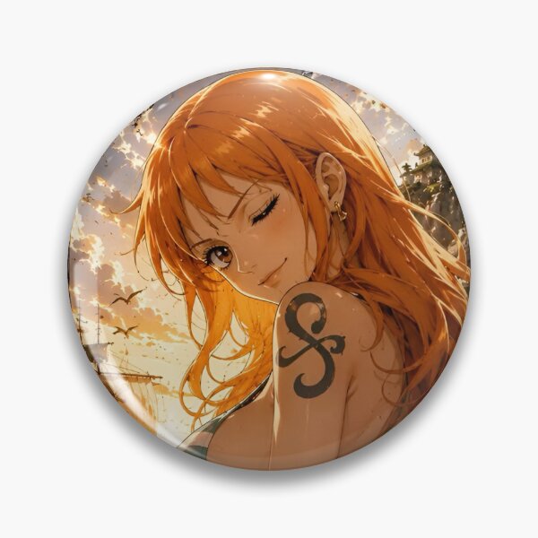 Item preview, Orange-Haired Pirate Queen – Sunset Ocean Anime Adventure Art designed and sold by Dyan4.