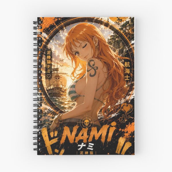 Item preview, Orange-Haired Pirate Queen – Sunset Ocean Anime Adventure Art designed and sold by Dyan4.