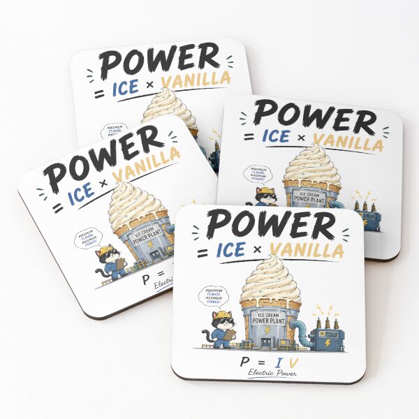 Item preview, ELECTRIC POWER | Funny Ice Cream Physics Pun designed and sold by ianm1028.