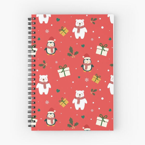 Item preview, Cute Christmas Seamless Pattern with Polar Bear, Penguin, and Holiday Gifts designed and sold by The Flat Lab.