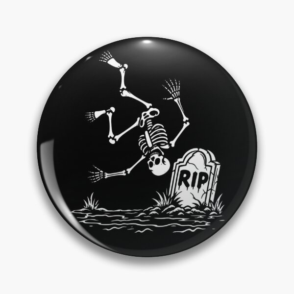 Item preview, Skeleton Diving Into Grave - Funny RIP Tombstone Dark Humor designed and sold by haitrieuic96.