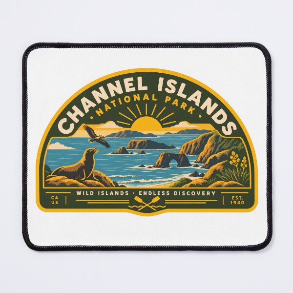 Item preview, Channel Islands National Park California Coast Vintage Sea Lion Badge designed and sold by LittleArij.