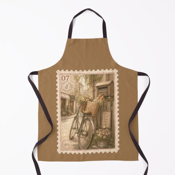 Item preview, Vintage Bicycle and Flower Street designed and sold by Thecountess0o0.