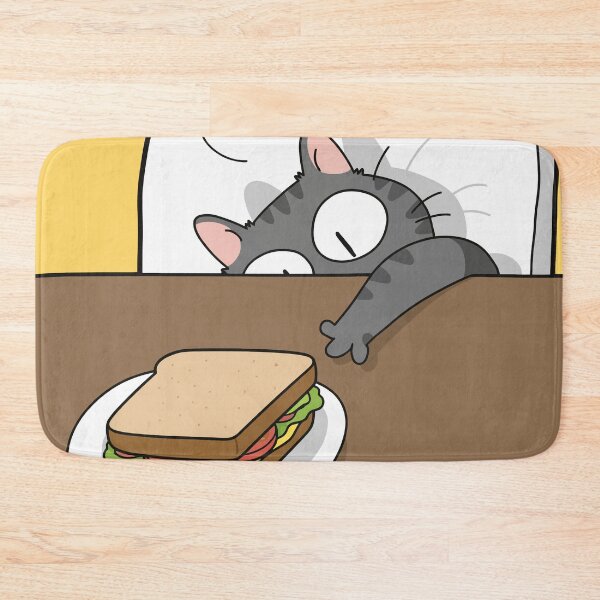 Item preview, I Need This Funny Cat Stealing Sandwich Food Thief Graphic Art designed and sold by The Upside Down.