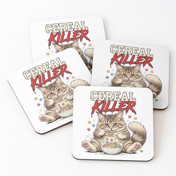 Item preview, Maine Coon Cat Cereal Killer Funny Breakfast designed and sold by Ghostlycats2026.