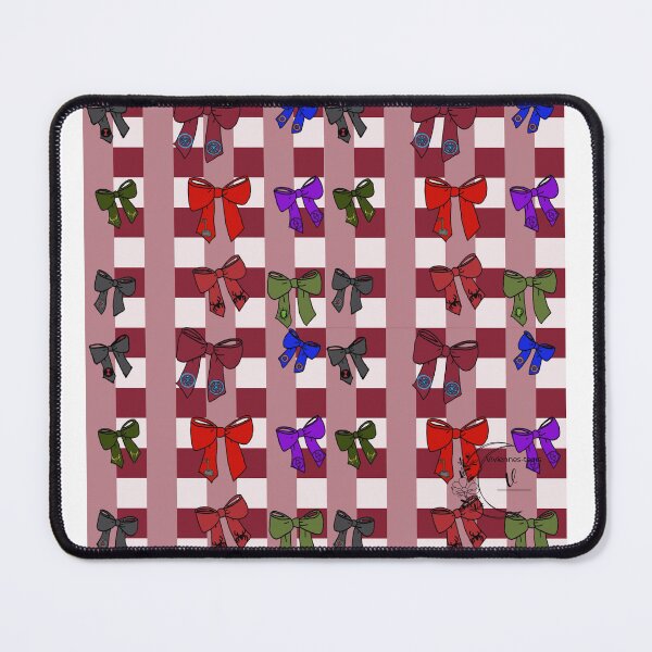 Item preview, Avengers seamless pattern: gingham red bows designed and sold by Viviennes-tears.