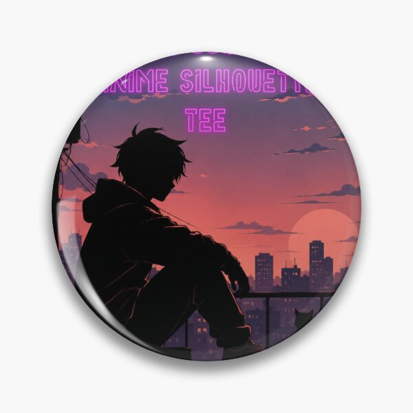 Item preview, Retro 90s Lo-Fi Anime Silhouette Tee designed and sold by everyone cloth house.