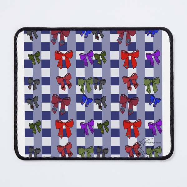 Item preview, Avengers seamless pattern: gingham navy blue bows designed and sold by Viviennes-tears.