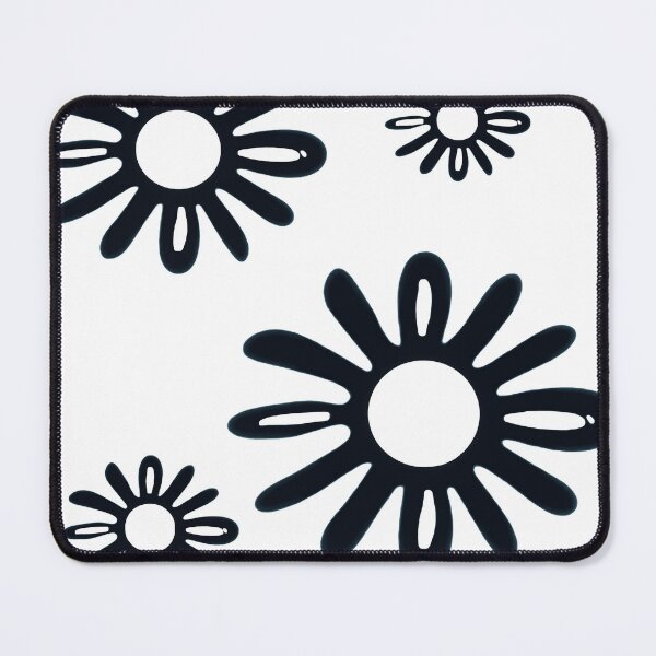 Item preview, Dancing Daisies – Bold Black and White Retro Floral designed and sold by Louise Wersäll.