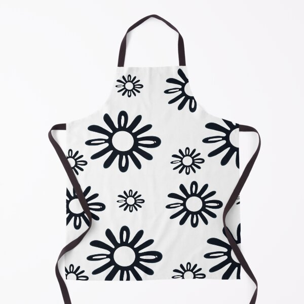 Item preview, Dancing Daisies – Bold Black and White Retro Floral designed and sold by Louise Wersäll.
