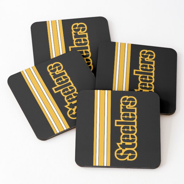 Item preview, Pittsburgh Steelers Vintage Wordmark and Vertical Stripes Graphic Design designed and sold by Lifer Art and Design.