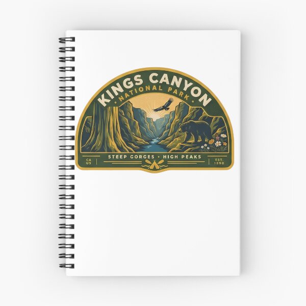 Item preview, Kings Canyon National Park California Gorges Grizzly Bear Hiking Badge designed and sold by LittleArij.