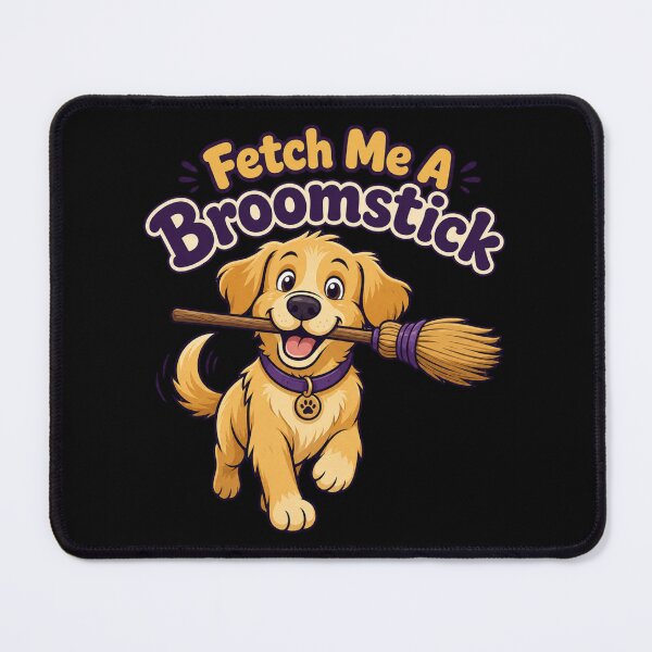 Item preview, Fetch Me A Broomstick Shirt, Comfort Colors® Witch Dog Tee, Funny Halloween Dog Lover Graphic designed and sold by TshirtsLabs.