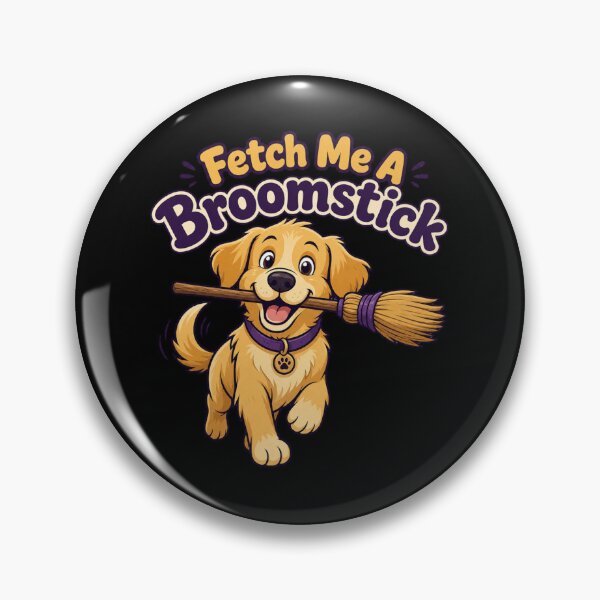 Item preview, Fetch Me A Broomstick Shirt, Comfort Colors® Witch Dog Tee, Funny Halloween Dog Lover Graphic  designed and sold by TshirtsLabs.