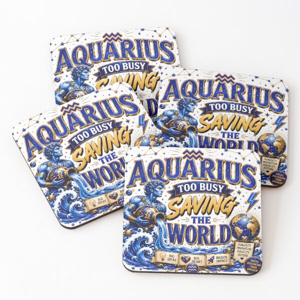 Item preview, aquarius, aquarius jewelry, aquarius gifts, aquarius constellation designed and sold by TrueArtVibes.