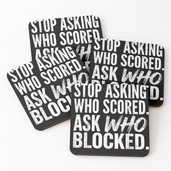 Item preview, Stop Asking Who Scored Ask Who Blocked Football Lineman Volleyball designed and sold by haitrieuic96.