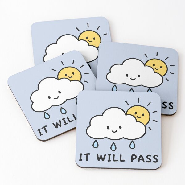 Item preview, It Will Pass Cute Cloud Sun designed and sold by ianm1028.