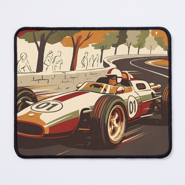 Item preview, Vintage Grand Prix Car Cornering designed and sold by Pop Garage.