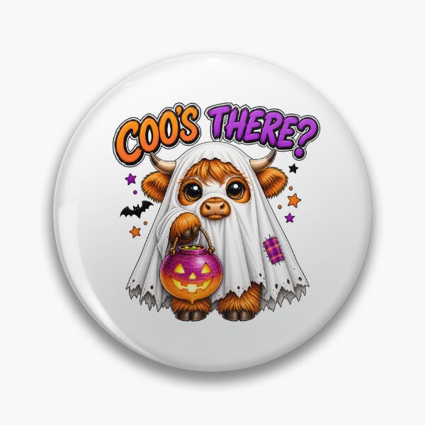 Item preview, Coos There? – Cute Highland Cow Ghost Halloween - Scottish Halloween designed and sold by SMalcolmDesigns.