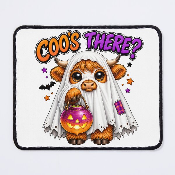 Item preview, Coos There? – Cute Highland Cow Ghost Halloween - Scottish Halloween designed and sold by SMalcolmDesigns.