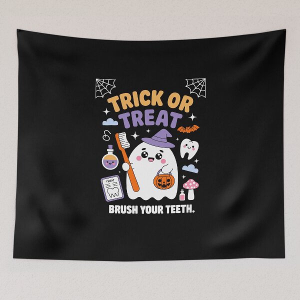 Item preview, Trick or Treat Brush Your Teeth  designed and sold by jkrphoto.