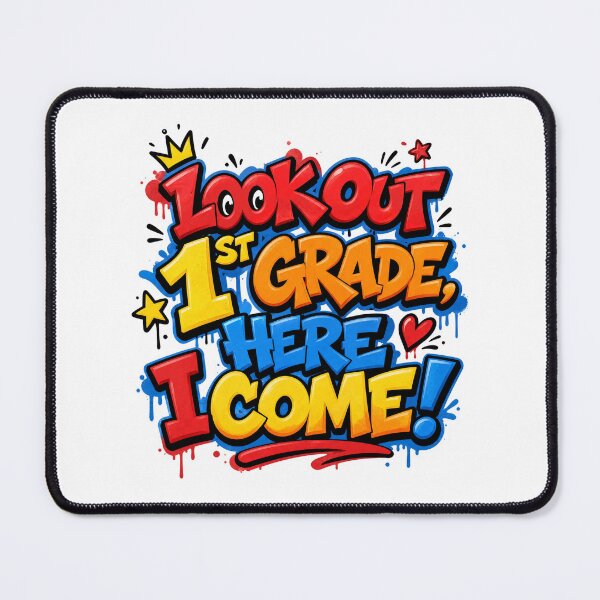 Item preview, Look Out 1st Grade, Here I Come – Colorful Back to School designed and sold by MomParentADHD.