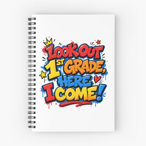 Item preview, Look Out 1st Grade, Here I Come – Colorful Back to School designed and sold by MomParentADHD.