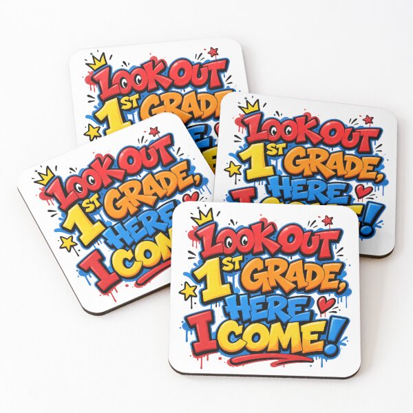 Item preview, Look Out 1st Grade, Here I Come – Colorful Back to School designed and sold by MomParentADHD.