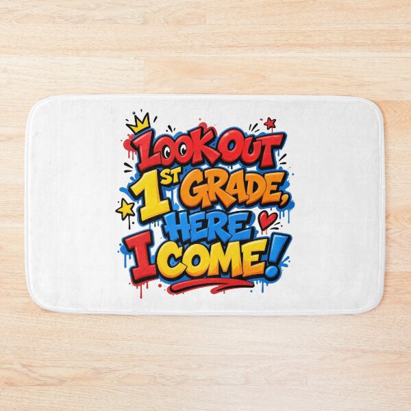 Item preview, Look Out 1st Grade, Here I Come – Colorful Back to School designed and sold by MomParentADHD.